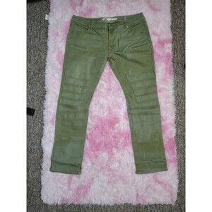 A. Tiziano Men's Olive Green Destroyed Denim Pants Jeans size 42